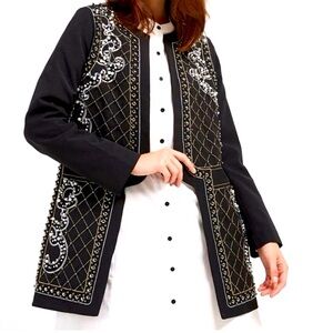 Andrew Yu • Beaded Studded Embellished Jacket